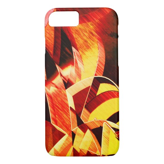 Coques Case-Mate iPhone Des rayures jaunissant avec rouge foncé, stries fo (Dos)