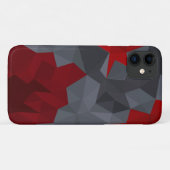 Coques Case-Mate iPhone Des triangles gris, rouges disposés aléatoirement. (Dos (Horizontal))