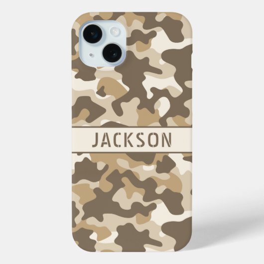 Coques Case-Mate iPhone Desert Camouflage Personalized (Verso)
