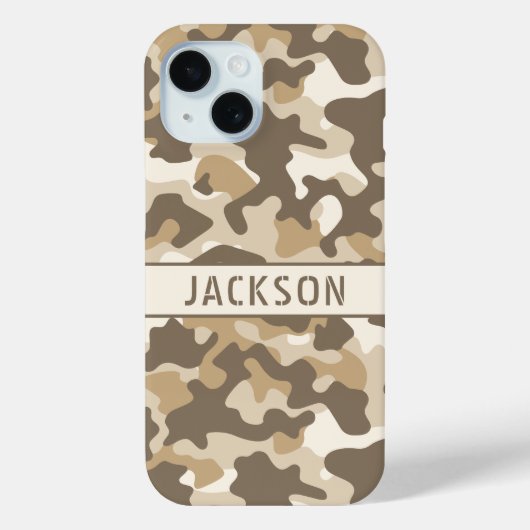 Coques Case-Mate iPhone Desert Camouflage Personalized (Verso)