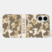 Coques Case-Mate iPhone Desert Camouflage Personalized (Verso (horizontal))