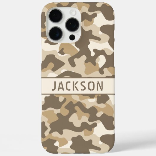 Coques Case-Mate iPhone Desert Camouflage Personalized (Verso)