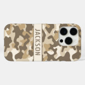 Coques Case-Mate iPhone Desert Camouflage Personalized (Verso (horizontal))