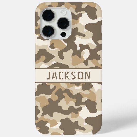 Coques Case-Mate iPhone Desert Camouflage Personalized (Verso)