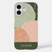 Coques Case-Mate iPhone Désert et forêt Boho Tropical Monstera Leaf (Verso)