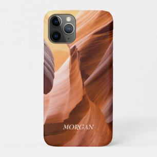 Case-Mate iPhone Case Desert Slot Canyon ou votre photo, nom blanc iPhon