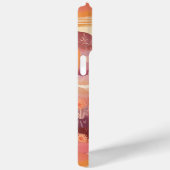 Coques Case-Mate iPhone Desert Sunset Modern Cactus Nom personnalisé (Verso / Droite)