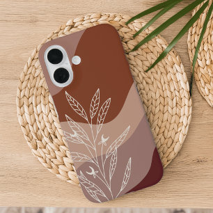 Coques iPhone 16 Désert Terracotta Boho Color Flow Botanique