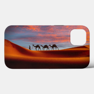 Case-Mate iPhone Case Deserts   Man & Camels in the Sand Dunes