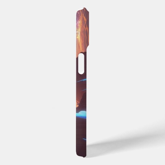 Coques Case-Mate iPhone Desierto místico con ciudad futurista (Verso / Droite)