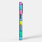 Coques Case-Mate iPhone Design À damiers Motif coloré (Verso / Droite)