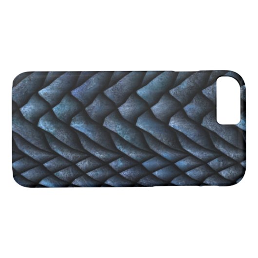 Coques Case-Mate iPhone Design à échelle Dragon Bleu (Dos (Horizontal))