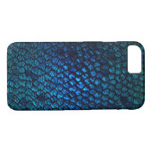 Coques Case-Mate iPhone Design à échelle Dragon Bleu (Dos (Horizontal))