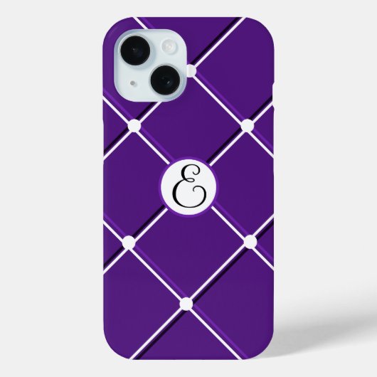 Coques Case-Mate iPhone Design à rayures violettes et blanches Fancy E ini (Verso)