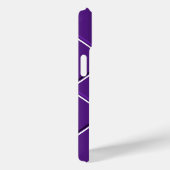 Coques Case-Mate iPhone Design à rayures violettes et blanches Fancy X ini (Verso / Droite)