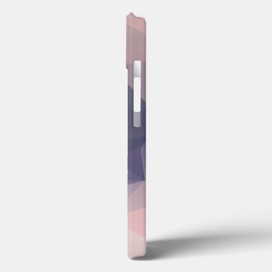 Coques Case-Mate iPhone Design Abstrait de Motif rose gris (Verso / Gauche)