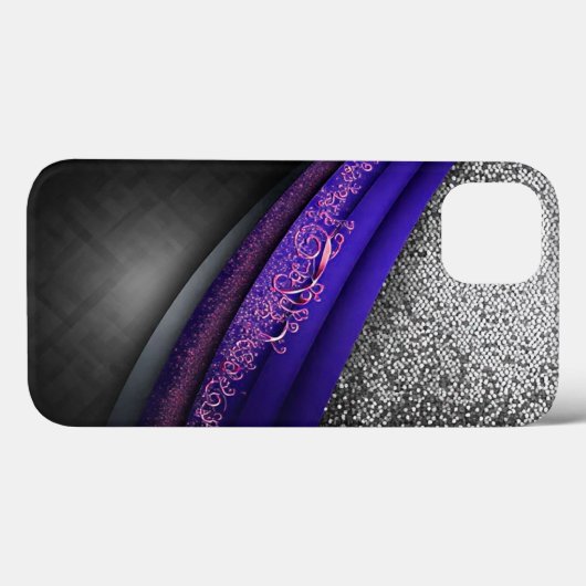 Coques Case-Mate iPhone Design abstrait élégant avec Arrière - plan brilla (Verso (horizontal))