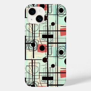 Coque Pour iPhone 14 Design abstrait moderne, lignes dynamiques Lancer 
