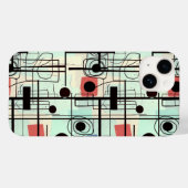 Coques Case-Mate iPhone Design abstrait moderne, lignes dynamiques Lancer  (Verso (horizontal))