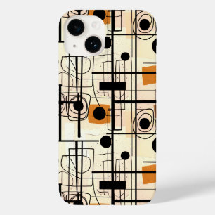 Coque Pour iPhone 14 Design abstrait moderne, lignes dynamiques Lancer