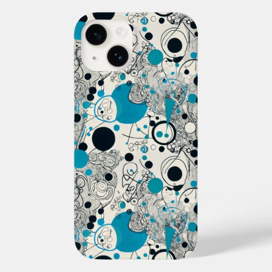 Coques Case-Mate iPhone Design abstrait moderne, lignes fluides Lancer l'o (Verso)