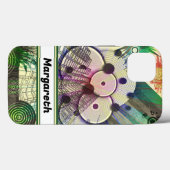 Coques Case-Mate iPhone Design abstrait vert urbain personnalisé (Verso (horizontal))