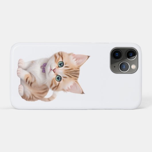 Coques Case-Mate iPhone Design adorable Baby Kitten (Dos (Horizontal))