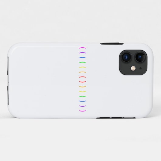 Coques Case-Mate iPhone Design arc-en-ciel minimal (Dos (Horizontal))