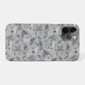 Coques Case-Mate iPhone Design arrière - plan gris-blanc mignon (Dos (Horizontal))