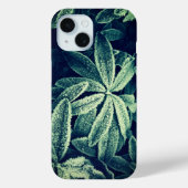Coques Case-Mate iPhone Design Art Plante moderne congelé - Vert chic (Verso)