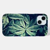 Coques Case-Mate iPhone Design Art Plante moderne congelé - Vert chic (Verso (horizontal))