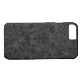 Coques Case-Mate iPhone Design Brocade noir riche (Dos (Horizontal))