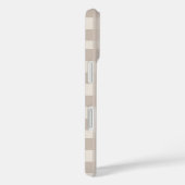 Coques Case-Mate iPhone Design carreau minimal beige (Verso / Droite)