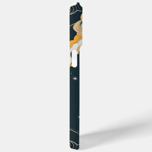 Coques Case-Mate iPhone Design céleste - Soleil mystique, Lune et Planètes (Verso / Droite)