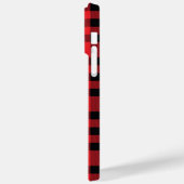 Coques Case-Mate iPhone Design chemise Flannel Rouge personnalisé (Verso / Gauche)