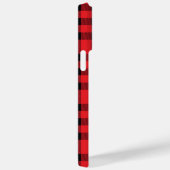 Coques Case-Mate iPhone Design chemise Flannel Rouge personnalisé (Verso / Droite)