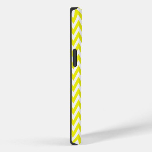 Coques Case-Mate iPhone Design Chevron élégant citron avec monogramme (Verso / Droite)