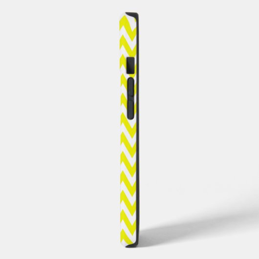 Coques Case-Mate iPhone Design Chevron élégant citron avec monogramme (Verso / Gauche)