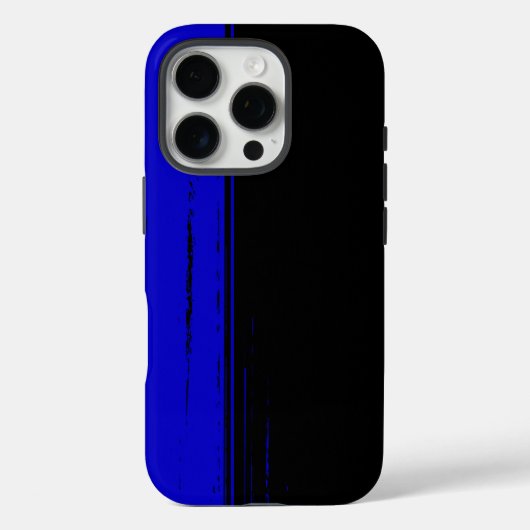 Coques Case-Mate iPhone Design chic en bleu et noir (Verso)