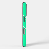 Coques Case-Mate iPhone Design chic sur vert (Verso / Droite)