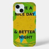 Coques Case-Mate iPhone Design circulaire "Bonne journée et meilleure nuit (Verso)