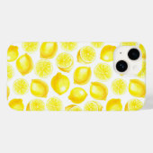 Coques Case-Mate iPhone Design citrons aquarelle (Verso (horizontal))