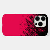 Coques Case-Mate iPhone Design cool en noir et rouge (Verso (horizontal))