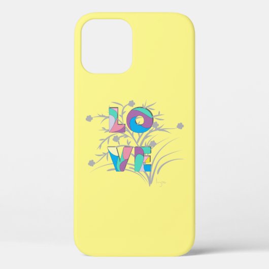 Coques Case-Mate iPhone Design d'amour moderne Coque-coque iphone mauve (Verso)