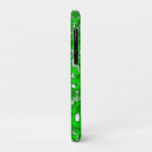 Coques Case-Mate iPhone Design d'art Abstrait Foliage vert (Dos/Gauche)