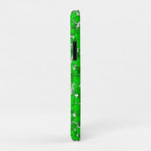 Coques Case-Mate iPhone Design d'art Abstrait Foliage vert (Dos/Droite)