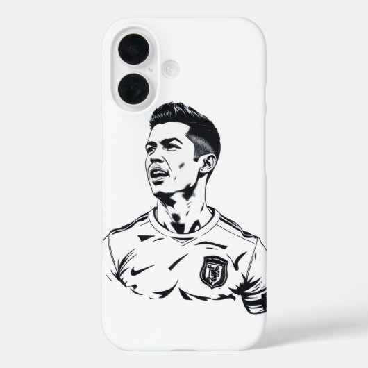 Coques Case-Mate iPhone Design d'art de croquis Ronaldo - Couverture mobil (Verso)