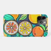 Coques Case-Mate iPhone Design d'art fruitier Citrus (Dos (Horizontal))