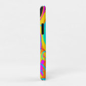 Coques Case-Mate iPhone Design d'art Motif en néon électrique (Dos/Droite)