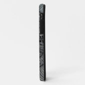 Coques Case-Mate iPhone Design d'art noir (Dos/Gauche)